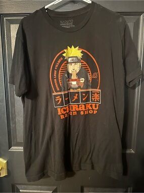 Naruto Ichiraku Ramen Shop Graphic Tee - Black